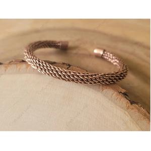 Pulsera de Cobre Trenzado Hecha a Mano, Tamaño Personalizado, Ideal para Fiestas y Uso Diario, Disponible a Buen Precio - Product Image 2