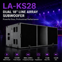 Speaker Line Array LA-KS28 18" X 2 1600W RMS 4 Ohm, SPL Maksimum 131dB, Tahan Lama, Untuk Panggung Konser Luar Ruangan, Audio Profesional