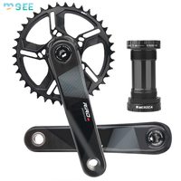 Crankset Sepeda Jalan Raya SeeMore Carbon Fiber 29MM 12 Speed Chainring 32/34/36/38T