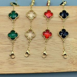 <span class=keywords><strong>Bracelet</strong></span> en cristal zircon <span class=keywords><strong>personnalisé</strong></span> en gros, trèfle à quatre feuilles, pour femmes, bijoux cadeau - Product Image 6