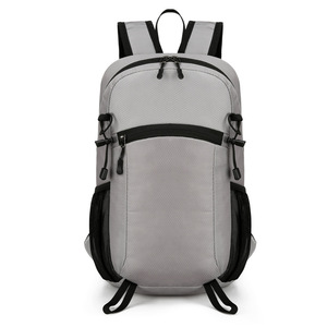 Wholesale <b>Light</b> <b>Weight</b> Polyester Foldable <b>Backpack</b> Zipper Closure Air Cushion Straps Water-Resistant Bag for Men Women Outdoor - Product Image 4