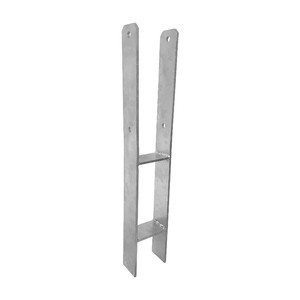 Anclaje de tierra de soporte de poste H galvanizado de 600 mm de longitud para valla pérgola cochera - Product Image 6