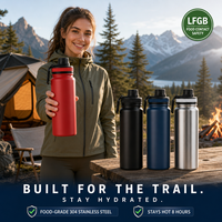 Bouteille d'eau de luxe en acier inoxydable, flacon sous vide, Thermos à thé avec paille et bec