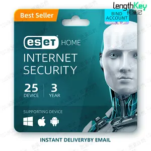 ESET-clave de seguridad de Internet, licencia auténtica, 25 dispositivos, Cuenta de enlace de 3 años, Protección de Privacidad, Antivirus, Software Nod32, AntiVirus