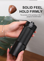 Moulin à café manuel avec 55 niveaux de réglage pour presse française, café filtre, expresso, meule conique en acier inoxydable de 38 mm