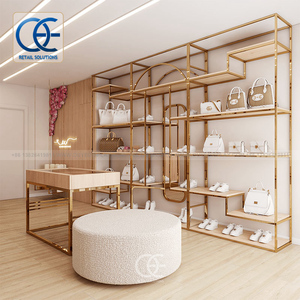 Interiores de <span class=keywords><strong>boutique</strong></span> sostenibles Equipo de tienda de ropa Estantes de ropa Estante y estante de exhibición de ropa - Product Image 4