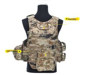 軽量通気性戦術プレートキャリアクイックリリースバックル狩猟射撃スリングショット用のカスタマイズ可能なポケット - Product Image 4