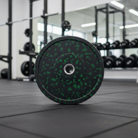 Disques de musculation en fonte de 20 kg populaires pour la compétition, plaques de poids en caoutchouc colorées pour haltères