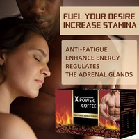 Marque privée Herbes saines Herbes biologiques Man X Power Café personnalisé Café instantané Maca noir pour hommes