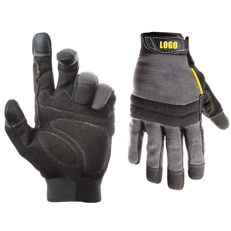 Extreme grip hand work safety wholesale iron high performance durable protective colorful mechanic tactical gloves mechanic