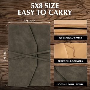 Tùy chỉnh cổ điển Nhật ký bền da <span class=keywords><strong>handmade</strong></span> máy tính xách tay A5 Tạp Chí da cho cho món quà - Product Image 5