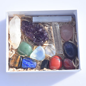 Đá Luân Xa Tùy Chỉnh Pha Lê Với Hộp Chữa Bệnh 7 Luân Xa Thiền Pha Lê Đặt - Product Image 5