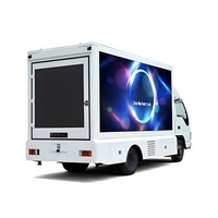 Truk Display seluler LED SUZU 1 BARU | Van iklan LED Full HD luar ruangan untuk dijual di Arab Saudi/Afrika