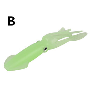 Esca Artificiale Luminosa in Plastica a Forma di Calamaro, Esca Morbida a Forma di Shad, Esca Morbida per la Pesca al Calamaro - Product Image 1