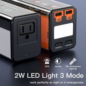 Estación de Energía Portátil Completa de 100W, Sistema de Almacenamiento de Energía con Batería Alimentada por Energía Solar, Kits de Energía Solar - Product Image 6