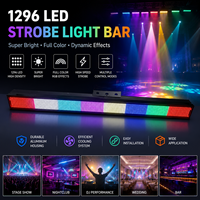 Barra de luz LED RGBW de 1296 LED para iluminación de pared, controlada por DMX512, 7000Lm de alto lumen, iluminación de fondo para escenarios
