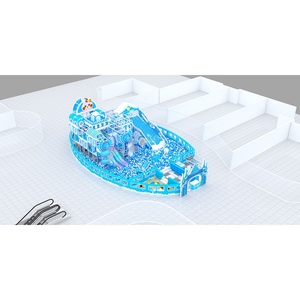 Équipement de terrain de jeu intérieur commercial personnalisé piscines à boules toboggan pour tout-petits bébés équipement de jeu souple pour le shopping - Product Image 1