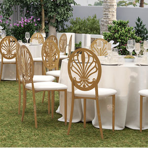 Chaises de banquet de mariage <span class=keywords><strong>en</strong></span> fer industriel |   Meubles de salle à manger <span class=keywords><strong>en</strong></span> métal pour événements d'hôtel, intérieur et extérieur - Product Image 1