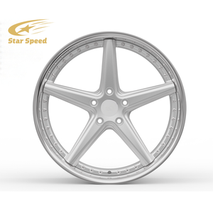 SS forjado 19 20 21 22 pulgadas acabado plateado ruedas de coche de pasajeros para Porsche 911 <span class=keywords><strong>Ferrari</strong></span> 488 Mclaren <span class=keywords><strong>720S</strong></span> 5X112 5X114.3 5X130 llantas - Product Image 3