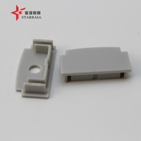 Profilé de canal pour bande LED en aluminium anodisé série 6000, fin, flexible et encastré, pour plafond et mur en plaque de plâtre