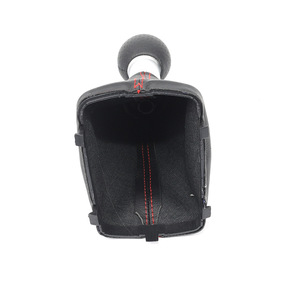 Poignée de levier de vitesses manuelle Audi A3 avec cache anti-poussière en cuir rouge, accessoire pour levier de vitesses - Product Image 5