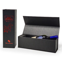 Boîte pliante en carton dur personnalisable Boîte noire avec motif de logo imprimable Flip-Top pour le commerce extérieur