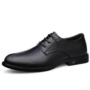 Chaussures à lacets en cuir formelles de bureau d'affaires de luxe pour hommes légères respirantes anti-dérapantes chaussures de mariage d'occasion de fête - Product Image 3