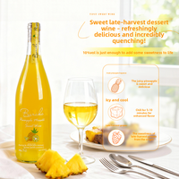 BARAKA Chinese fabriek Hoge Kwaliteit Ananas Moscato Zoete Wijn 750ml OEM Aangepaste Fruitige Aperitiefwijn 10% Alcohol ISO