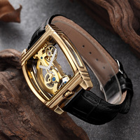 Nouvelle Arrivée Montre de Luxe Automatique Mécanique pour Homme, Étanche, avec Tourbillon et Sertissage de Pierres, Design de Créateur