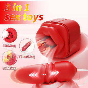 Vibrador 3 en 1 con Lengua Grande para Lamer, Estimulación del Clítoris, Juguete Sexual para Mujeres, Silicona Médica, Resistente al Agua - Product Image 5