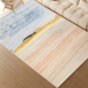 Alfombra Moderna Abstracta Rectangular de Fibra de Poliéster Antideslizante para Sala de Estar, Dormitorio, Decoración del Hogar H-099-5 - Product Image 3