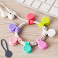 Attaches magnétiques réutilisables en silicone pour câble magnétique en caoutchouc pour l'électronique