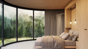 Diseño Modular <span class=keywords><strong>de</strong></span> Unidades Hoteleras, Kits <span class=keywords><strong>de</strong></span> Casas Prefabricadas, Estructura <span class=keywords><strong>de</strong></span> Acero Ligero, Cabaña Redonda <span class=keywords><strong>de</strong></span> <span class=keywords><strong>Madera</strong></span> para Vacaciones, Pequeña y Moderna - Product Image 4