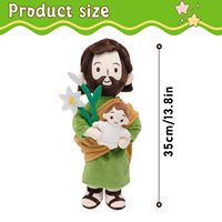 Ornement de chambre pour animaux de compagnie, figurine décorative en peluche de 13,8 pouces, design Lily et miniature, accent doux pour coin animalier et maison