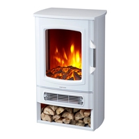Offre Spéciale grande taille LED blanche bûche flamme décorative Kamin Cheminee foyers électriques avec chaleur