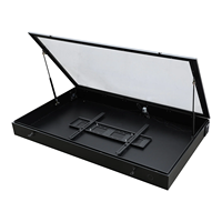 Caja de TV para Espacios Públicos con Ventana de Vidrio Templado de 5 mm con Cerradura y Marco de Acero