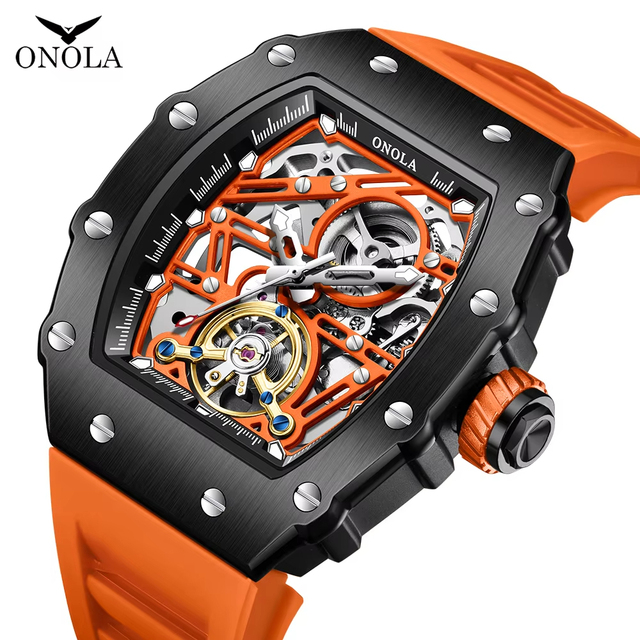 ONOLA 3854 Brand New Luxury Sport Waterproof Wristwatches Men Automatic Mechanical Watch Watches Mens Fashion Watch