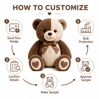Peluche personnalisée en forme d'ours, directement de l'usine, à partir de vos illustrations, OEM ODM, poupée de personnage en peluche pour marques IP originales