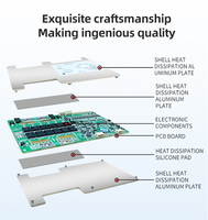 Sistema de Gestión de Baterías Inteligente BMS PCBA 24S 150A 300A Corriente Pico BLE IoT LiFePO4 18650 con Certificación CE/RoHS