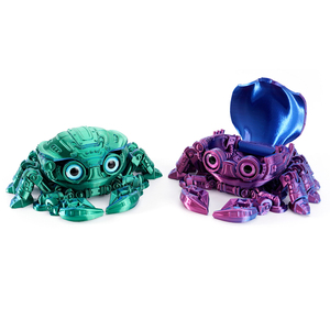 Vashine 3D impreso colorido <span class=keywords><strong>Cyberpunk</strong></span> Tech Cangrejo PLA Joint Moving Toys Friendly niños Flexible Crystal 3D figuras de acción de juguete - Product Image 5