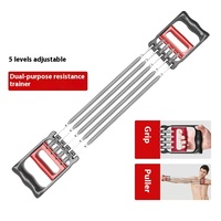 Appareil de fitness à domicile réglable pour hommes, multifonctionnel, avec extenseur de poitrine, tireur en acier pour sit-up, cordes et bandes d'exercice à pédales, 15-75 kg, pour adultes