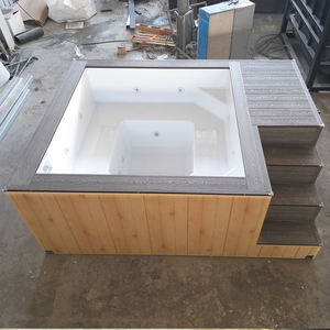 Piscina Rectangular Elevada con Barra de Servicio de Madera, Resistente a los Rayos UV, Ecológica, Completa, con Bomba de Filtración de Bajo Mantenimiento para - Product Image 5