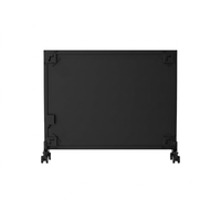 Panneau chauffant infrarouge autoportant noir P350 350W, protection contre la surchauffe IP44, cadre en aluminium pour 7 personnes ㎡   CE ROHS ERP GS Garantie 5 ans