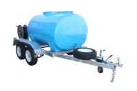 1000 litres d'eau Bowser petit tracteur remorque citerne à eau semi-remorque en acier et en matière plastique remorques de camion