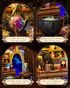 3D Wooden Jigsaw Puzzle DIY Cottage Magic House Retro Easy Assembly Model Toy Creative Ornaments Birthday Gift Ages 14+ - Product Image 3