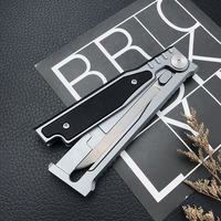 Pisau Lipat Taktis EDC OEM Assisted Open, Baja Tahan Karat 5CR13 dengan Gagang G10 Berlapis Aluminium untuk Berkemah dan Berburu