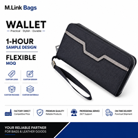 Dompet Kanvas Panjang Pria Grosir, Tas Selempang Resleting, Kapasitas Besar, Kantong Ponsel, Tempat Kartu, Dompet Bisnis dan Perjalanan