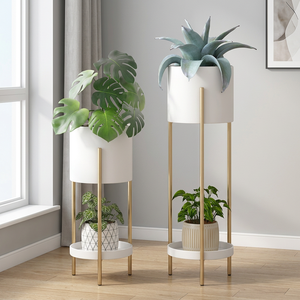 Macetero de Hierro con Recubrimiento en Polvo, Duradero, Ligero, Moderno y Elegante, para Interiores y Exteriores, Jardín, Oficina, Hogar, Hotel, Decoración - Product Image 3
