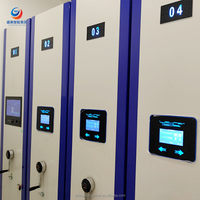 Étagères de rangement en acier robustes et durables, unités de rayonnage mobiles pour l'utilisation en usine, en entrepôt et en salle d'archives