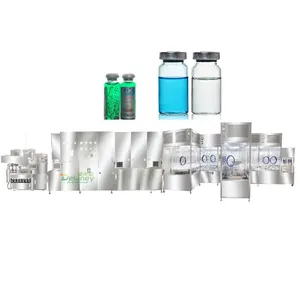 syrup vial small bottle GMP standard with CIP SIP 50ml injection vial filling machine